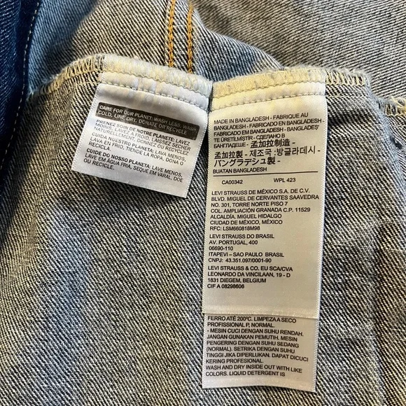 NWT Levi’s Trucker Denim Jacket XL NWT Type III Medium Stonewash Blue - Picture 16 of 16